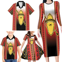 Personalised Bukidnon Philippines Family Matching Long Sleeve Bodycon Dress and Hawaiian Shirt The Food Basket of Region X LT14 - Polynesian Pride