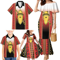 Personalised Bukidnon Philippines Family Matching Mermaid Dress and Hawaiian Shirt The Food Basket of Region X LT14 - Polynesian Pride