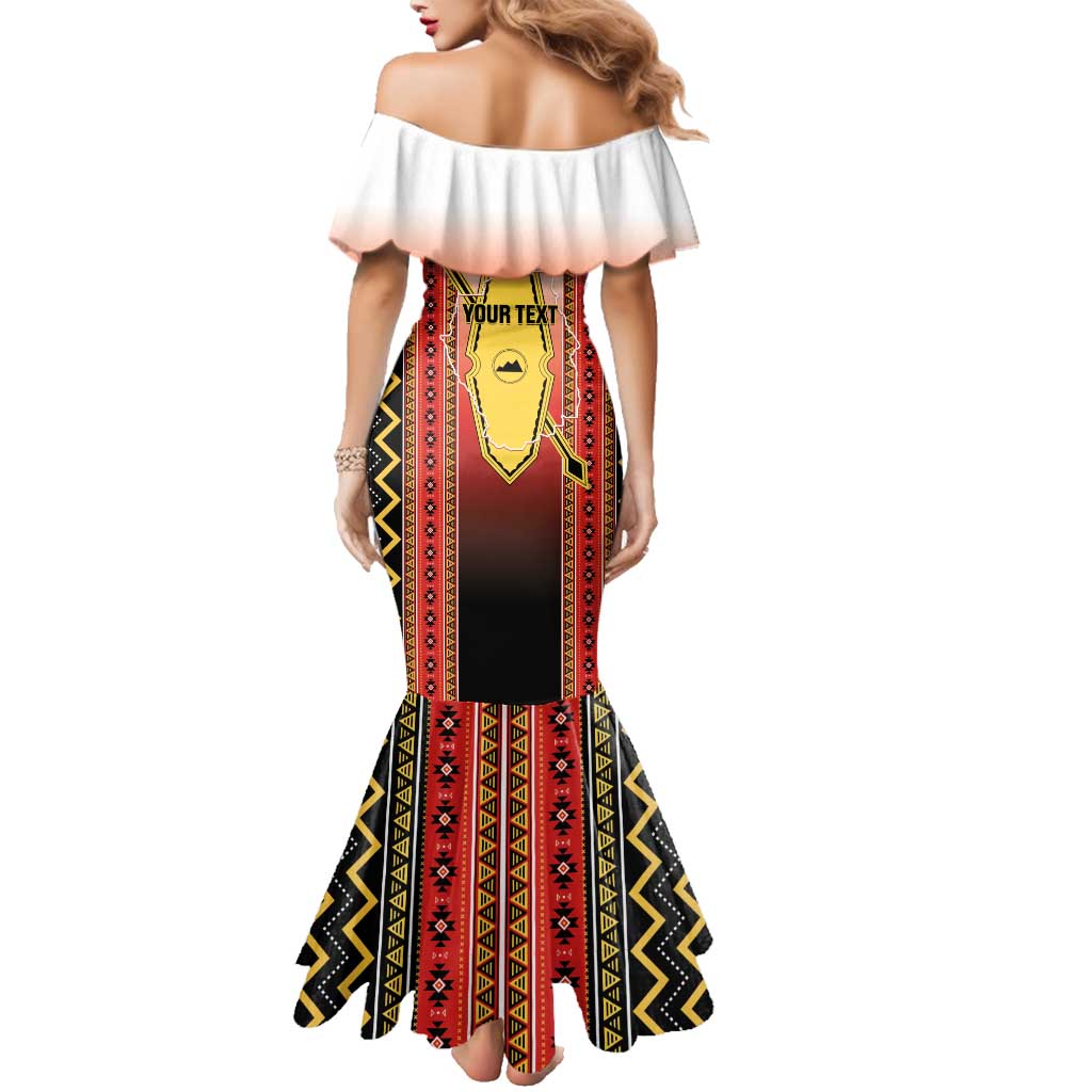 Personalised Bukidnon Philippines Family Matching Mermaid Dress and Hawaiian Shirt The Food Basket of Region X LT14 - Polynesian Pride