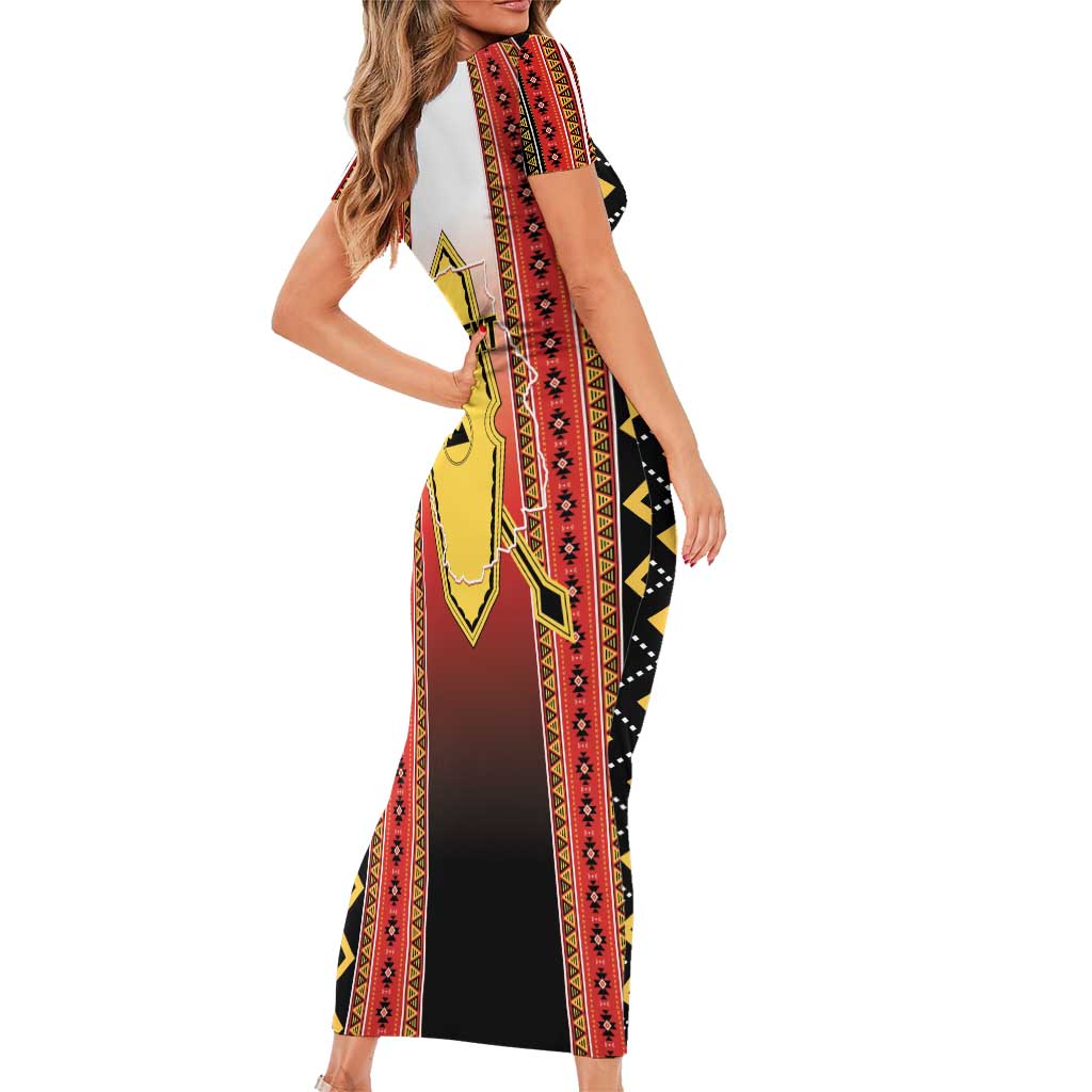 Personalised Bukidnon Philippines Family Matching Short Sleeve Bodycon Dress and Hawaiian Shirt The Food Basket of Region X LT14 - Polynesian Pride