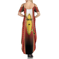 Personalised Bukidnon Philippines Family Matching Summer Maxi Dress and Hawaiian Shirt The Food Basket of Region X LT14 - Polynesian Pride