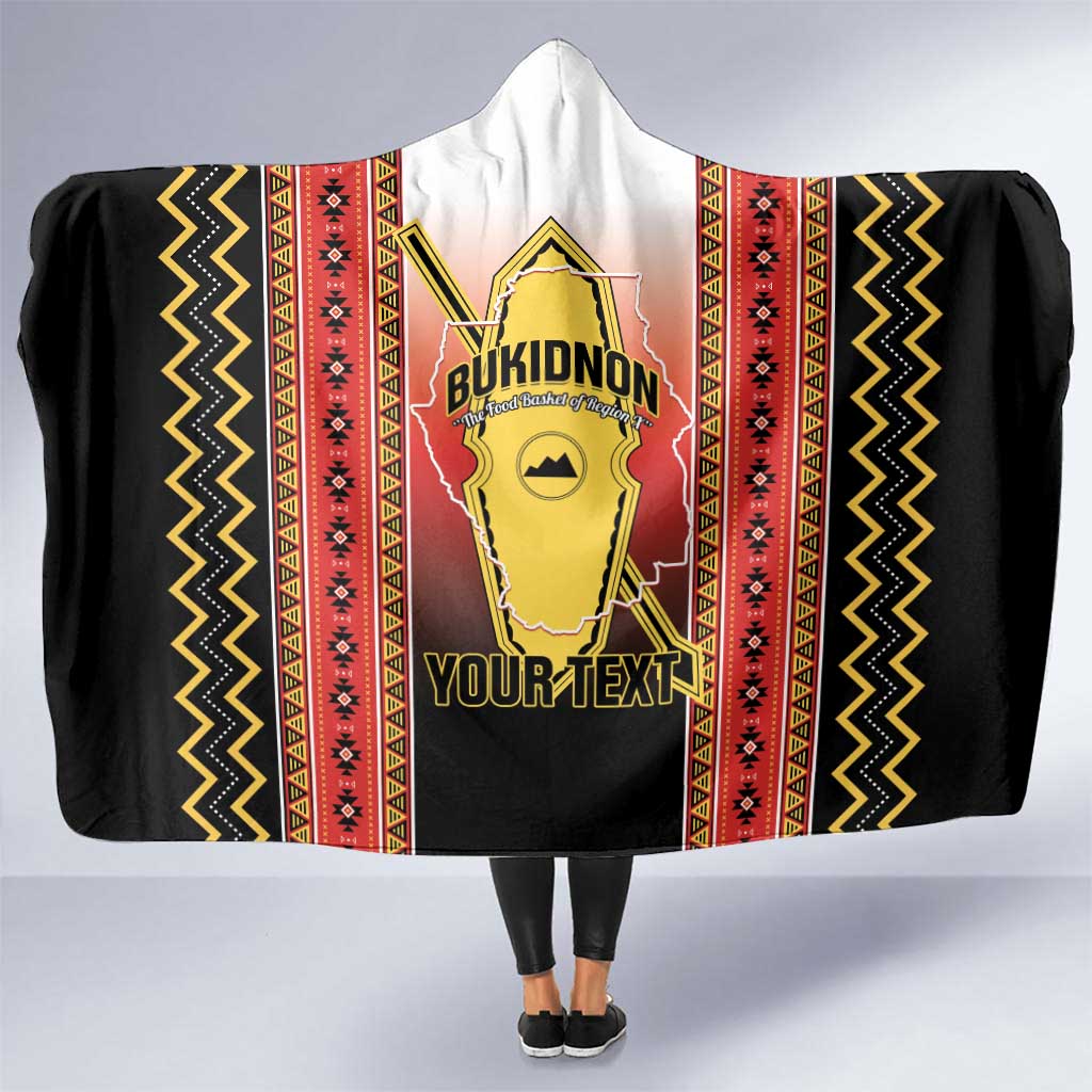 Personalised Bukidnon Philippines Hooded Blanket The Food Basket of Region X LT14 One Size Red - Polynesian Pride
