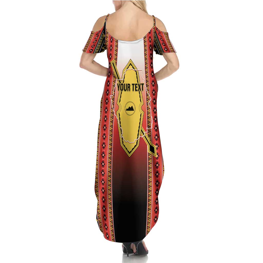 Personalised Bukidnon Philippines Summer Maxi Dress The Food Basket of Region X