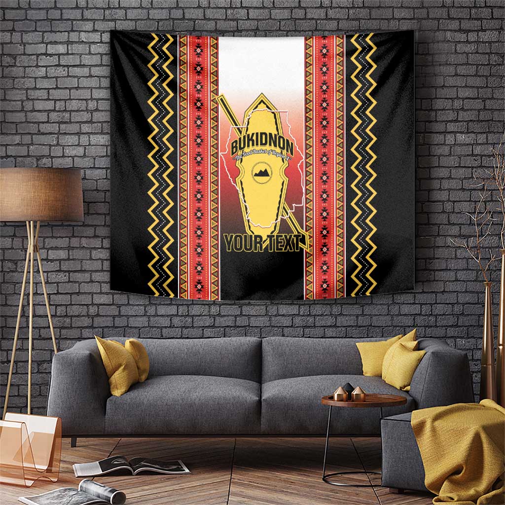 Personalised Bukidnon Philippines Tapestry The Food Basket of Region X LT14 Red - Polynesian Pride