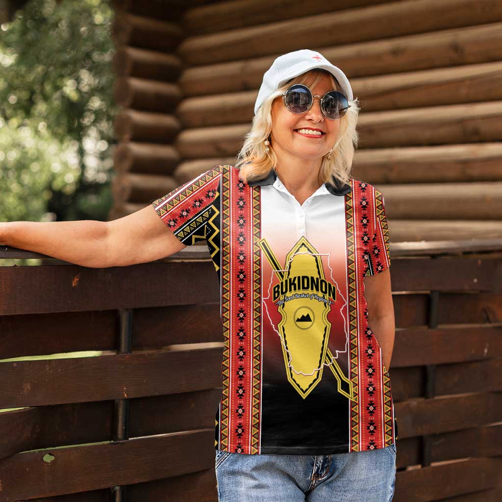Personalised Bukidnon Philippines Women Polo Shirt The Food Basket of Region X LT14 - Polynesian Pride