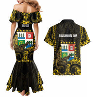 Agusan del Sur Philippines Couples Matching Mermaid Dress and Hawaiian Shirt Habagatang Agusan Lolong LT14 - Polynesian Pride