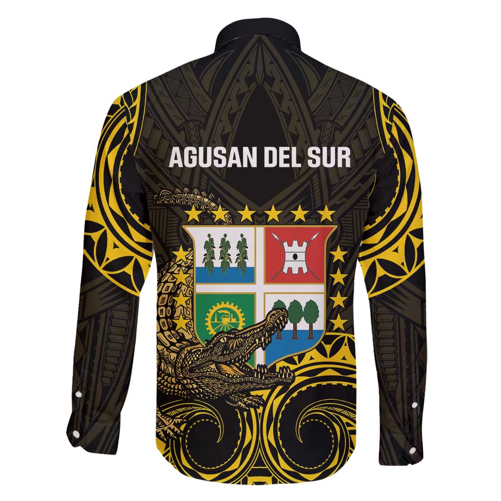 Agusan del Sur Philippines Family Matching Long Sleeve Bodycon Dress and Hawaiian Shirt Habagatang Agusan Lolong LT14 - Polynesian Pride