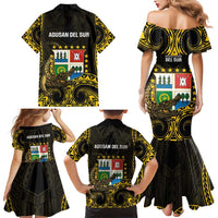 Agusan del Sur Philippines Family Matching Mermaid Dress and Hawaiian Shirt Habagatang Agusan Lolong LT14 - Polynesian Pride
