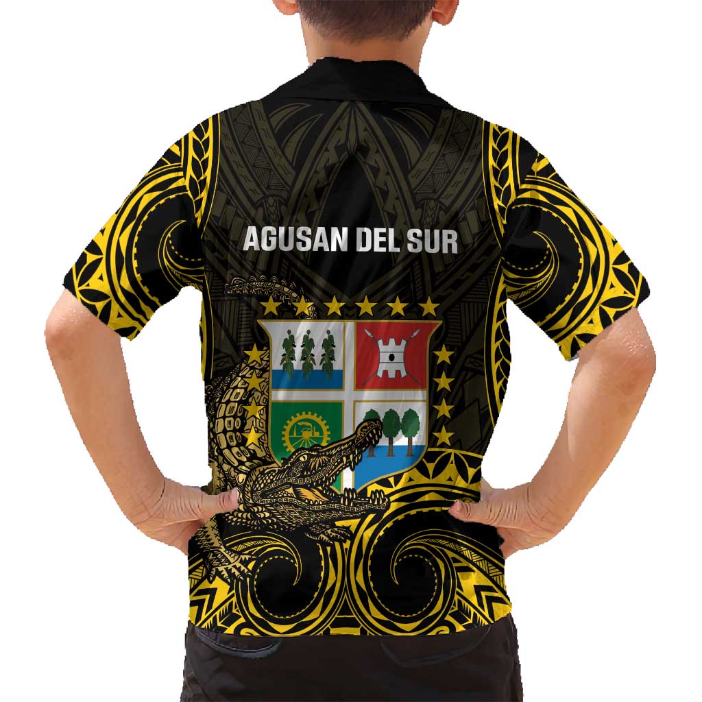 Agusan del Sur Philippines Family Matching Summer Maxi Dress and Hawaiian Shirt Habagatang Agusan Lolong LT14 - Polynesian Pride