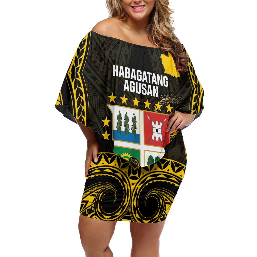 Agusan del Sur Philippines Off Shoulder Short Dress Habagatang Agusan Lolong