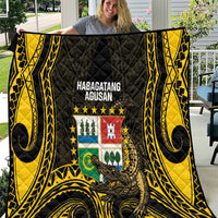 Agusan del Sur Philippines Quilt Habagatang Agusan Lolong LT14 Black - Polynesian Pride