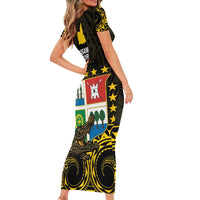Agusan del Sur Philippines Short Sleeve Bodycon Dress Habagatang Agusan Lolong