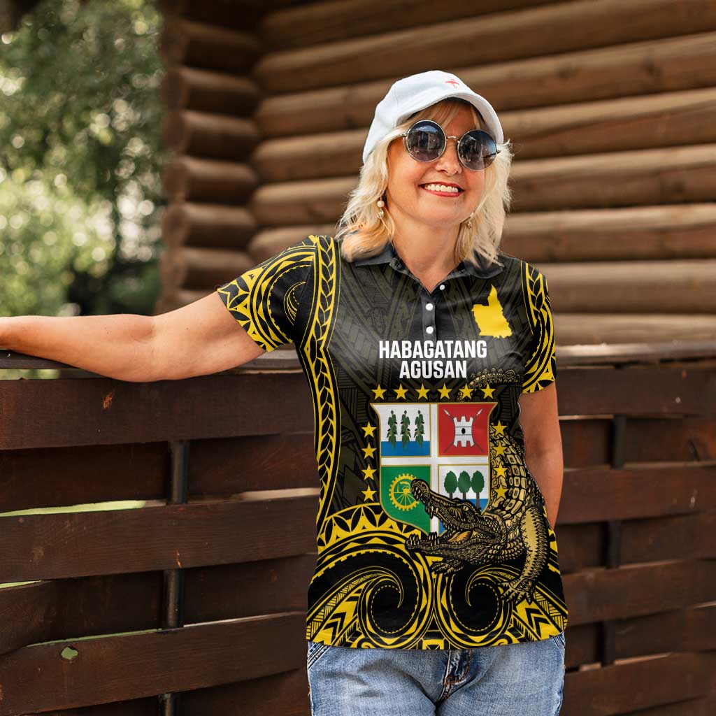 Agusan del Sur Philippines Women Polo Shirt Habagatang Agusan Lolong