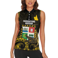 Agusan del Sur Philippines Women Sleeveless Polo Shirt Habagatang Agusan Lolong