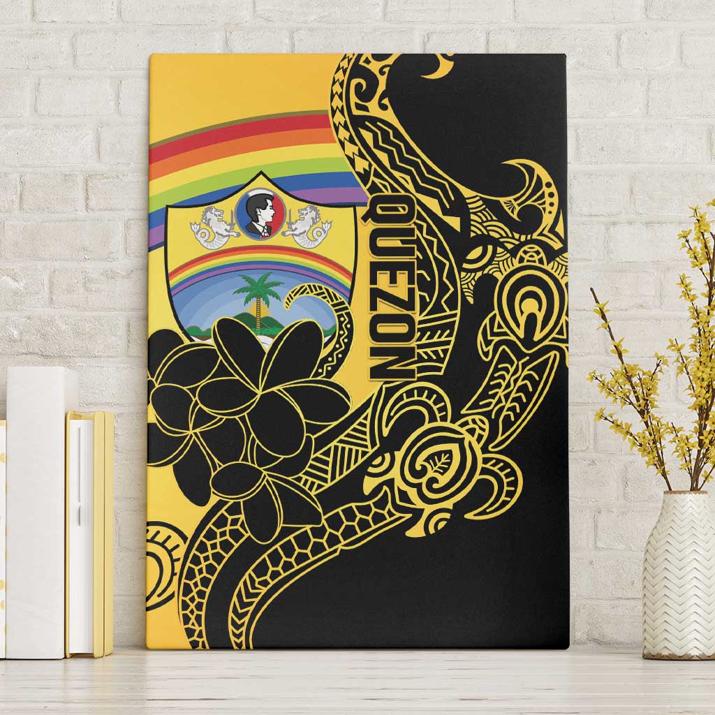 Quezon Province Canvas Wall Art Cocolandia Philippines Turtle LT14 Without Frame Gold - Polynesian Pride