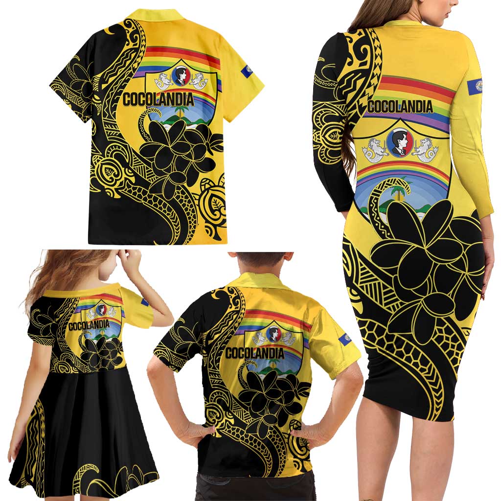 Quezon Province Family Matching Long Sleeve Bodycon Dress and Hawaiian Shirt Cocolandia Philippines Turtle LT14 - Polynesian Pride