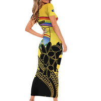 Quezon Province Short Sleeve Bodycon Dress Cocolandia Philippines Turtle