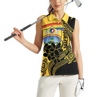 Quezon Province Women Sleeveless Polo Shirt Cocolandia Philippines Turtle