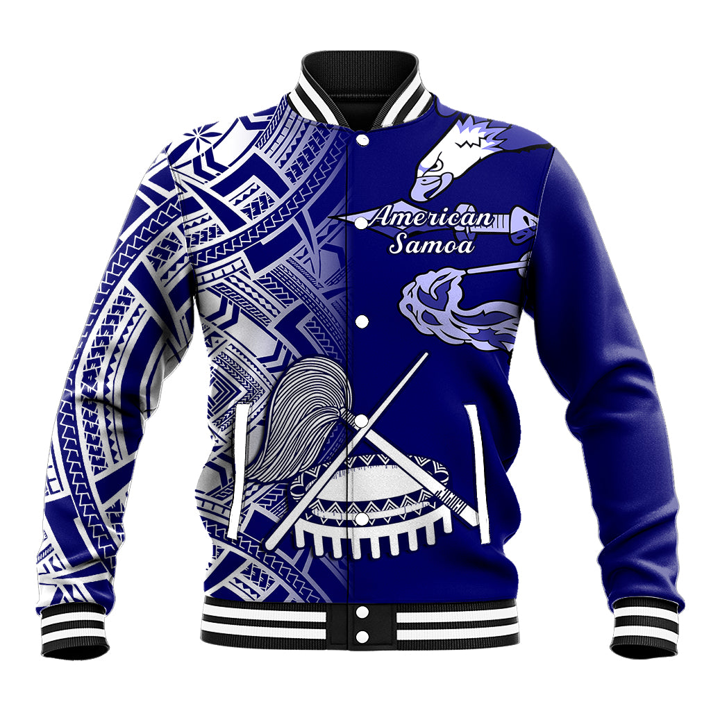 Polynesian Pride American Samoa Baseball Jacket July 4 Independence Day LT14 Unisex Blue - Polynesian Pride
