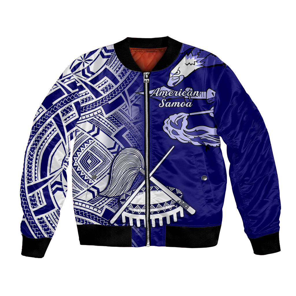 Polynesian Pride American Samoa Bomber Jacket July 4 Independence Day LT14 Unisex Blue - Polynesian Pride
