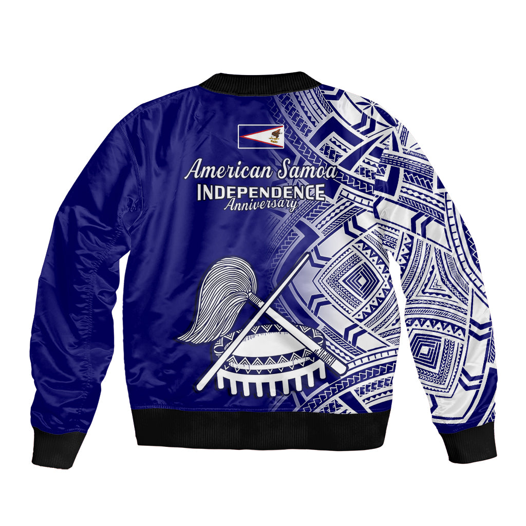 Polynesian Pride American Samoa Sleeve Zip Bomber Jacket July 4 Independence Day LT14 - Polynesian Pride