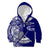 Personalised American Samoa Kid Hoodie July 4 Independence Day LT14 Zip Hoodie Blue - Polynesian Pride