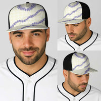 Hawaii Honohono Palaka Motifs Baseball Net Cap Hawaiian Orchid Lei