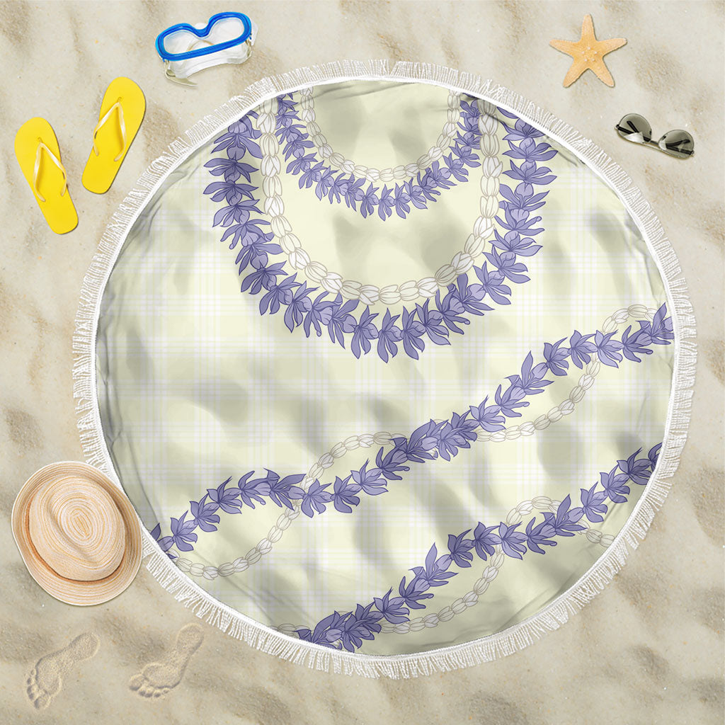 Hawaii Honohono Palaka Motifs Beach Blanket Hawaiian Orchid Lei