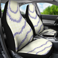 Hawaii Honohono Palaka Motifs Car Seat Cover Hawaiian Orchid Lei