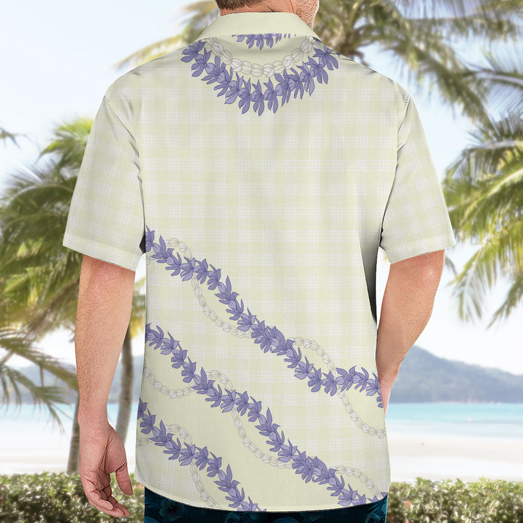 Hawaii Honohono Palaka Motifs Hawaiian Shirt Hawaiian Orchid Lei