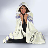 Hawaii Honohono Palaka Motifs Hooded Blanket Hawaiian Orchid Lei