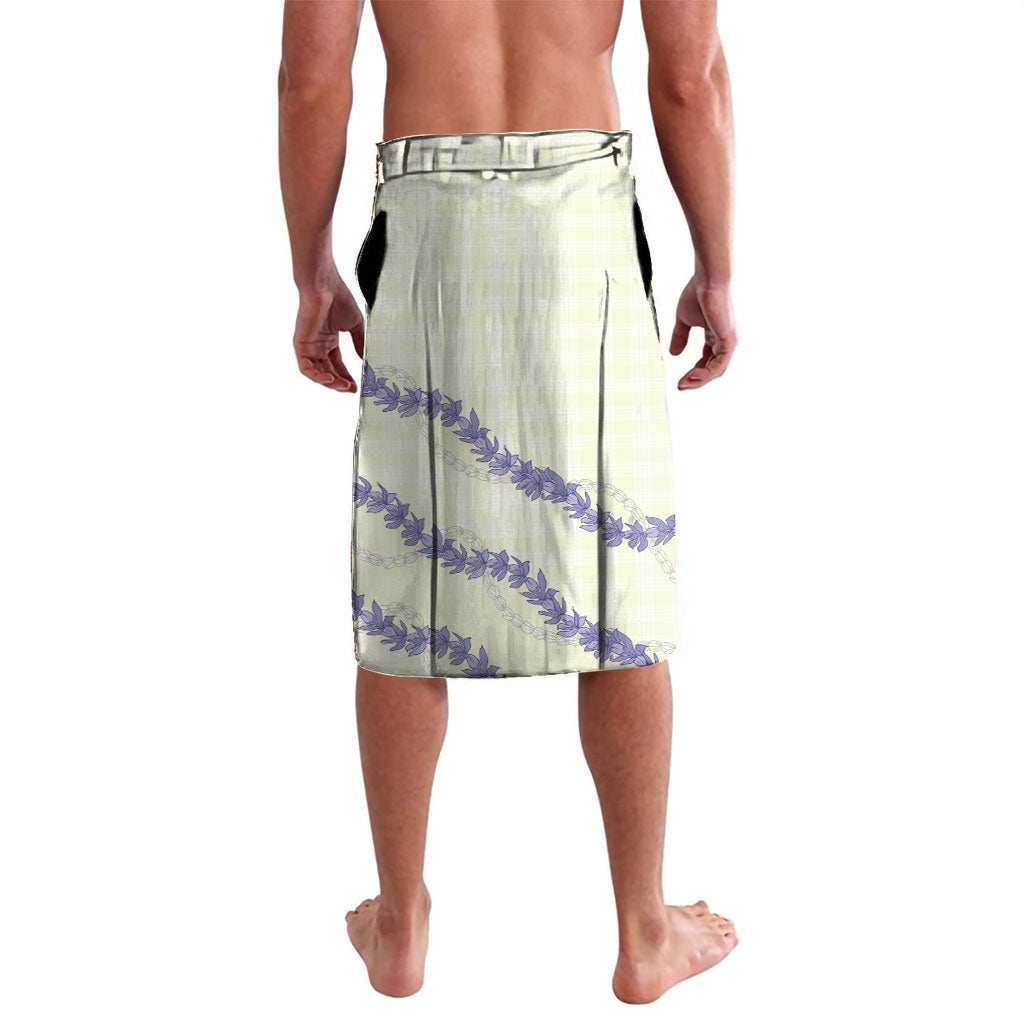 Hawaii Honohono Palaka Motifs Lavalava Hawaiian Orchid Lei LT14 - Polynesian Pride