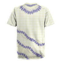 Hawaii Honohono Palaka Motifs Rugby Jersey Hawaiian Orchid Lei