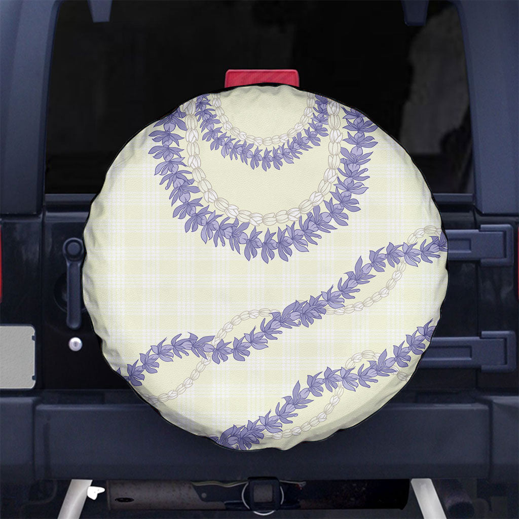 Hawaii Honohono Palaka Motifs Spare Tire Cover Hawaiian Orchid Lei