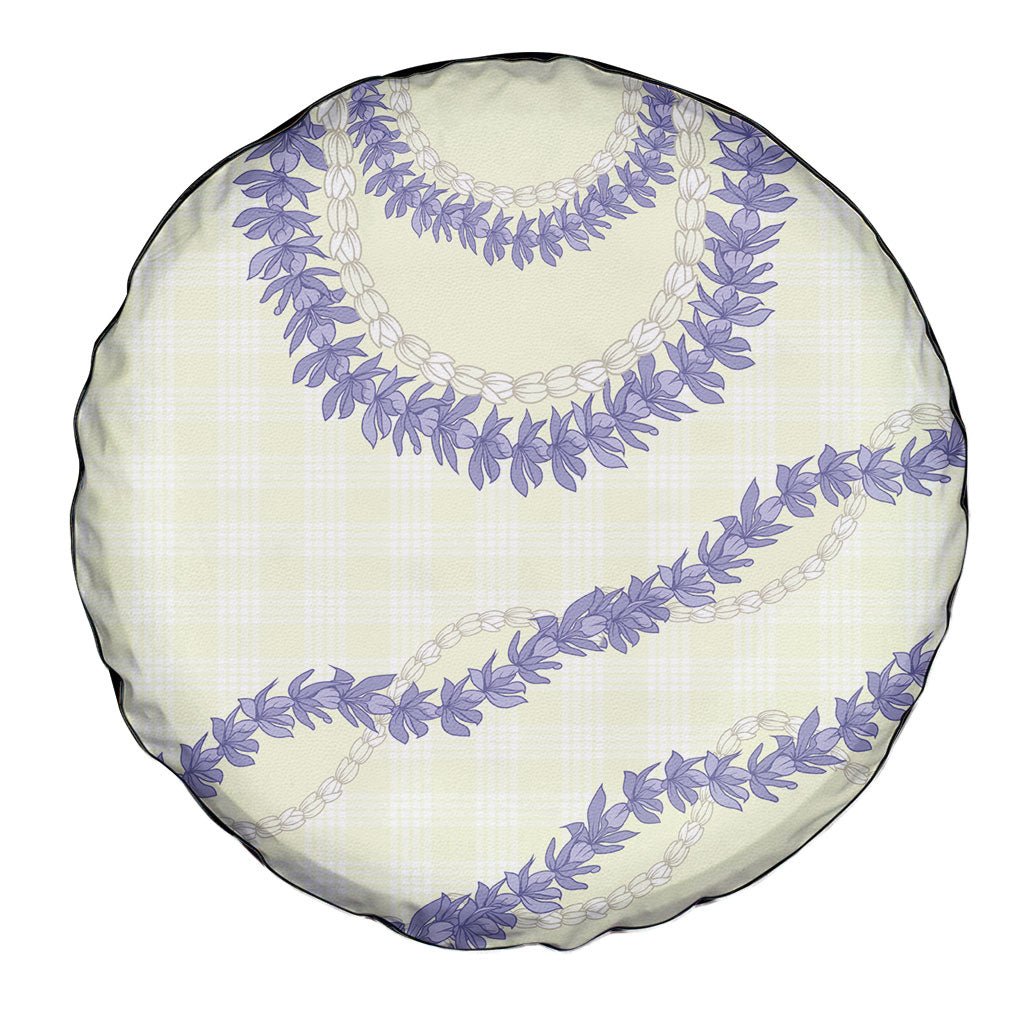 Hawaii Honohono Palaka Motifs Spare Tire Cover Hawaiian Orchid Lei