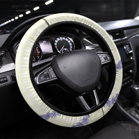 Hawaii Honohono Palaka Motifs Steering Wheel Cover Hawaiian Orchid Lei