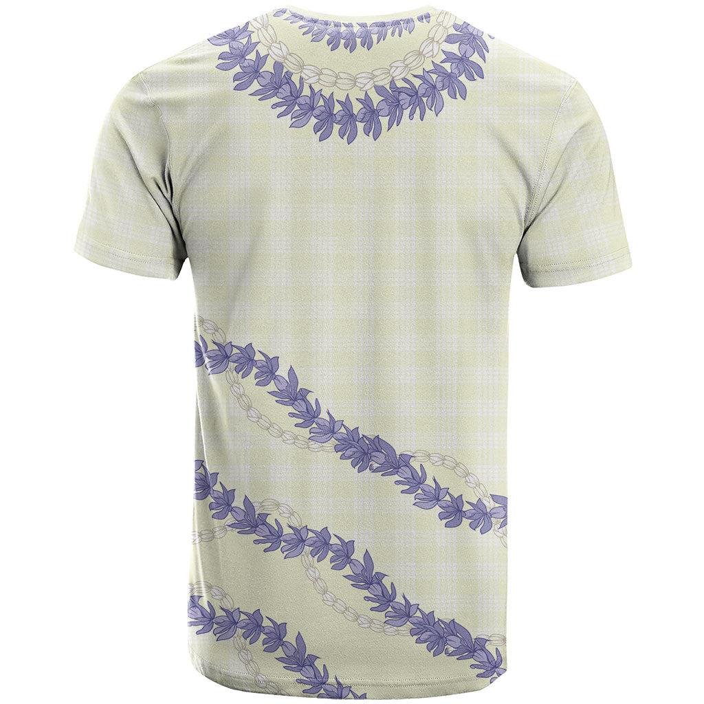 Hawaii Honohono Palaka Motifs T Shirt Hawaiian Orchid Lei