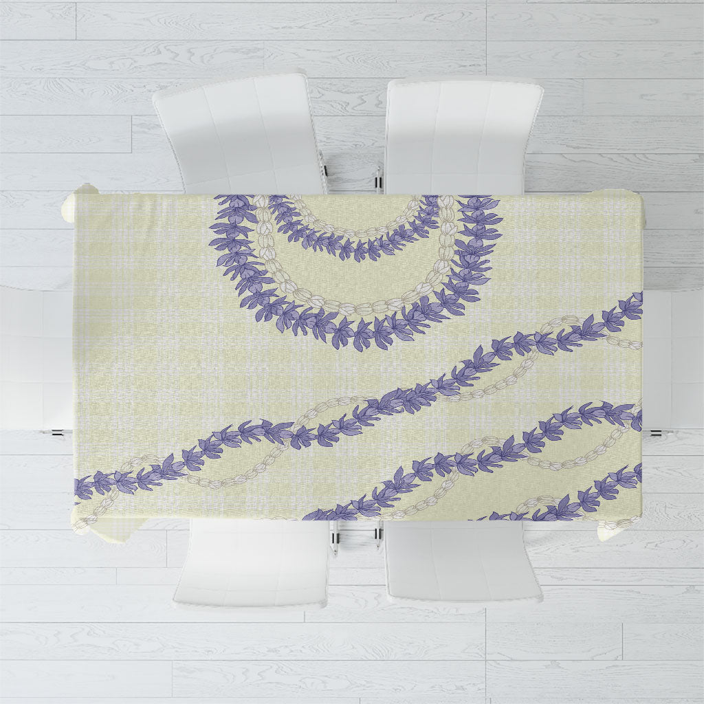 Hawaii Honohono Palaka Motifs Tablecloth Hawaiian Orchid Lei