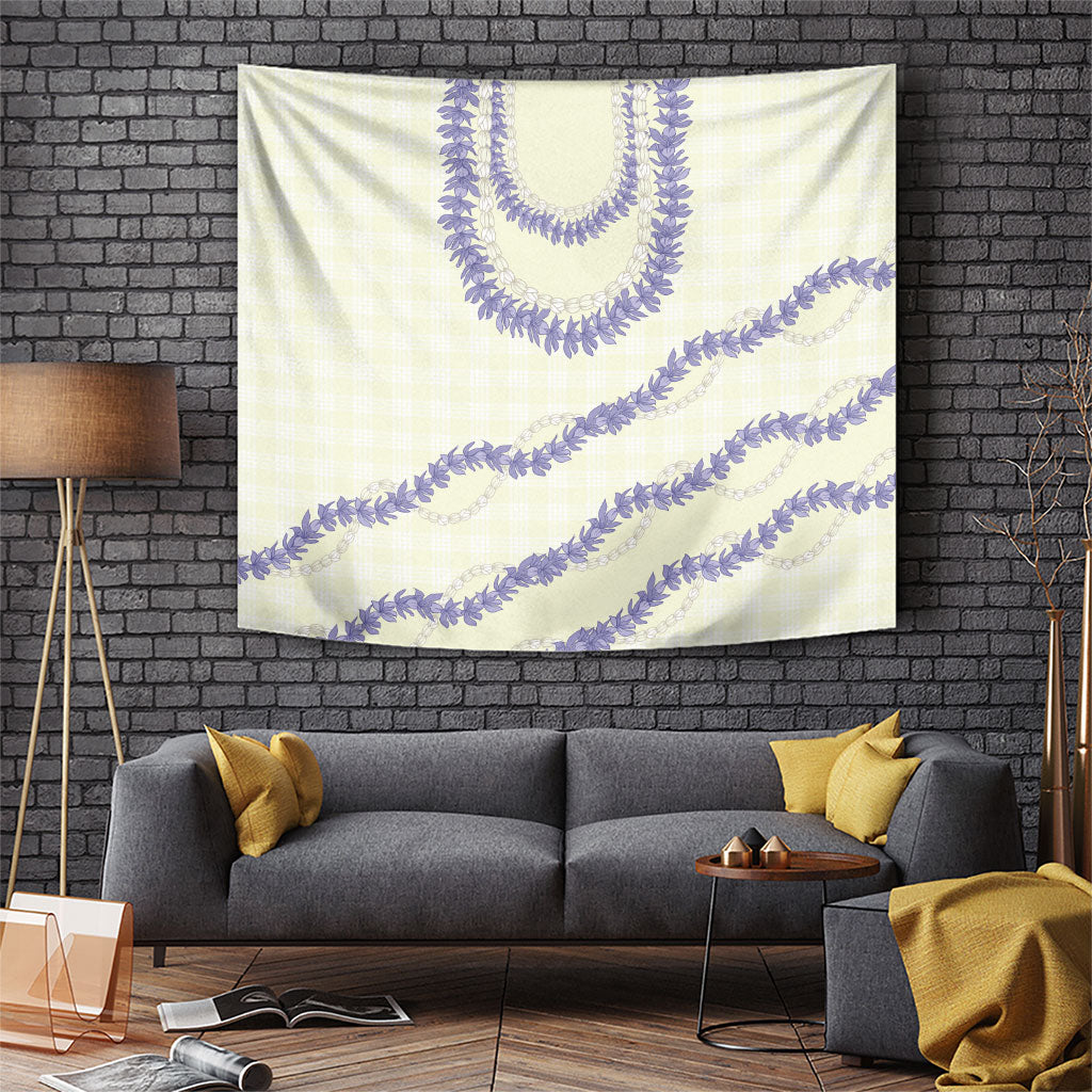 Hawaii Honohono Palaka Motifs Tapestry Hawaiian Orchid Lei