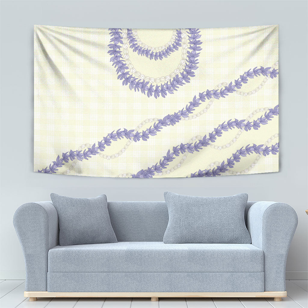 Hawaii Honohono Palaka Motifs Tapestry Hawaiian Orchid Lei