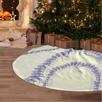 Hawaii Honohono Palaka Motifs Tree Skirt Hawaiian Orchid Lei