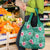 Cyan Hawaii Hibiscus With Tropical Flowers Motifs Grocery Bag - Polynesian Pride