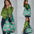 Cyan Hawaii Hibiscus With Tropical Flowers Motifs Grocery Bag - Polynesian Pride