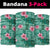 Cyan Hawaii Hibiscus With Tropical Flowers Motifs Neck Gaiter - Polynesian Pride