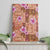 Orange Hawaii Hibiscus With Tropical Flowers Motifs Canvas Wall Art - Polynesian Pride
