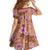 Orange Hawaii Hibiscus With Tropical Flowers Motifs Family Matching Off The Shoulder Long Sleeve Dress and Hawaiian Shirt - Polynesian Pride