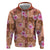 Orange Hawaii Hibiscus With Tropical Flowers Motifs Hoodie - Polynesian Pride
