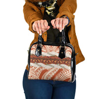 Aloha Hawaii Mikioi Lei Shoulder Handbag Beige Tropical Flower Pattern - Polynesian Pride
