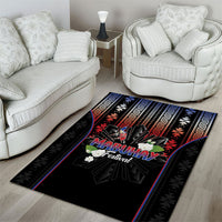 Mabuhay Philippines Festival Area Rug Filipino Map Sampaguita Igorot Pattern LT14 - Polynesian Pride