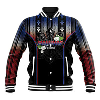 Mabuhay Philippines Festival Baseball Jacket Filipino Map Sampaguita Igorot Pattern LT14 Unisex Black - Polynesian Pride